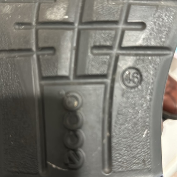 Men’s ECCO black tie shoes.  EUC Size 46 - Picture 4 of 5